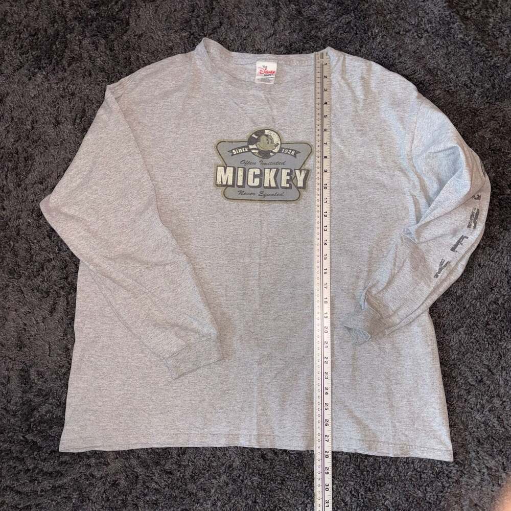 Vintage The Disney Store Mickey Mouse "Since 1928" Long Sleeve T-Shirt - Picture 5 of 6